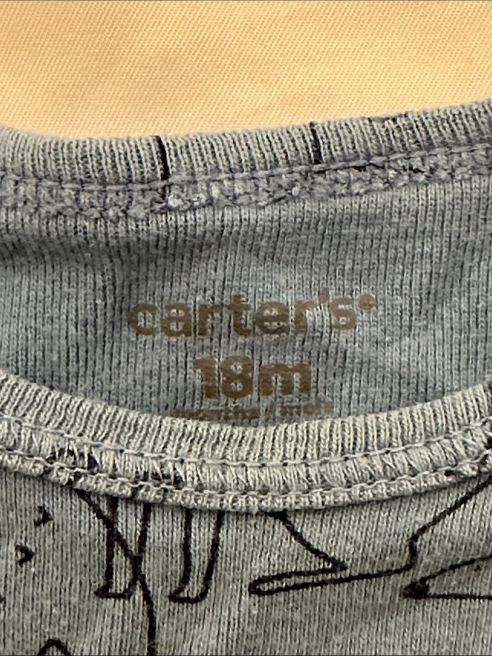 Carter's Blue Short-Sleeve Animal Print Baby Bodysuit